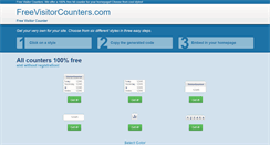 Desktop Screenshot of freevisitorcounters.com