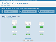 Tablet Screenshot of freevisitorcounters.com